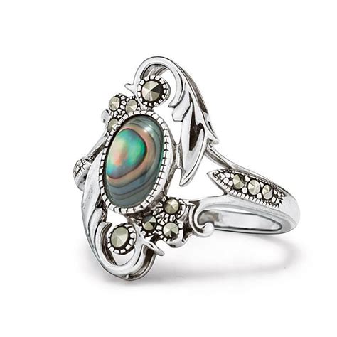 An instant family heirloom! The Sterling Silver Genuine Artisan Abalone ...