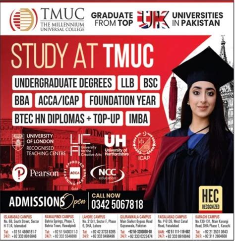 TMUC Islamabad Undergraduate Admissions 2021-22 Result.pk