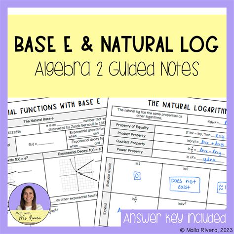 Quiz & Worksheet - Exponentials, Logarithms & the Natural Log ... - Worksheets Library