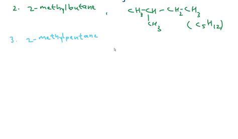 SOLVED: Which of the following are constitutional isomers of hexane ...