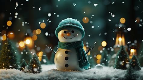 Snowman Christmas 4K #5531n Wallpaper iPhone Phone