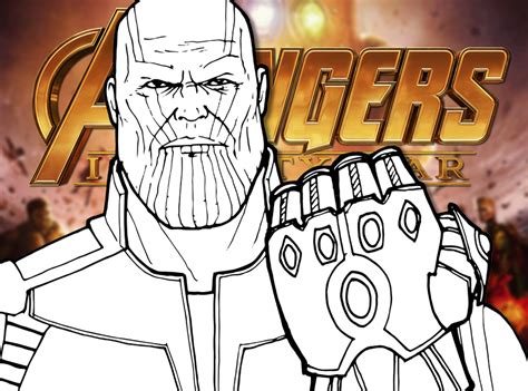 How to Draw THANOS (Avengers: Infinity War) Drawing Tutorial - Draw it ...