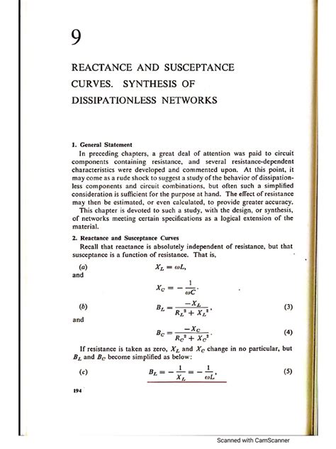 Reactance and Susceptance Curvelinear Electric Circuit by Cassell | PDF