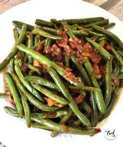 Stir Fry Green Beans with Bacon - The Fork Bite