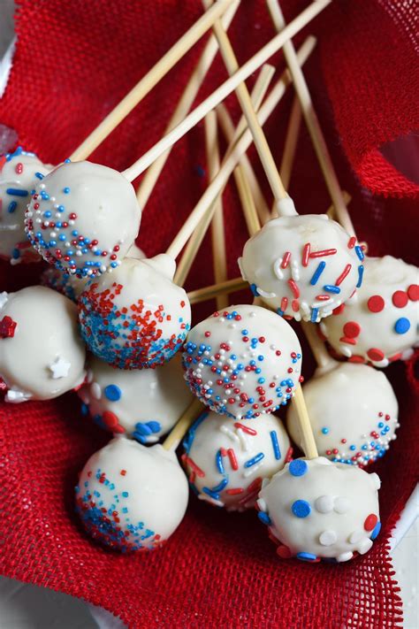 Easy and Festive 4th Of July Cake Pops