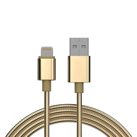 1m Flexible Metal Lightning USB iPhone Charger - Sync Fast 8Pin ...