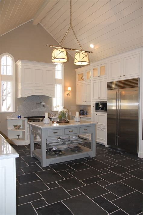 Dark Grey Floor Tiles White Kitchen – Things In The Kitchen