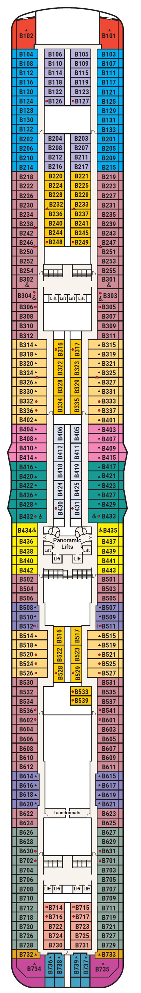 Discovery Princess Deck Plan | Princess Cruises | ROL Cruise