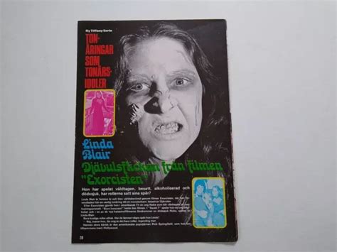 LINDA BLAIR THE Exorcist clipping Sweden 1970s £14.52 - PicClick UK