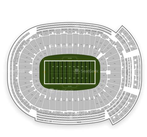 Download Green Bay Packers Seating Chart - Lambeau Field PNG Image with ...