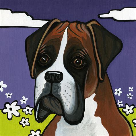 Boxer Painting by Leanne Wilkes - Fine Art America