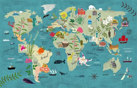 world map – Martin Haake Illustrations | Illustrated map, World map, Map
