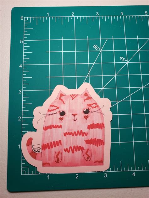 Pink Cat Vinyl Stickers (Original) - Moon Drop Books LLC / Angel LaPoint's Ko-fi Shop - Ko-fi ️ ...