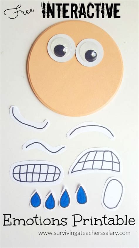 Interactive Printable Emotions Face - Autism & Social Skills Tool ...