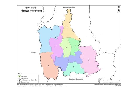 Map of Gauradaha Municipality, Jhapa, Nepal – Nepal Archives