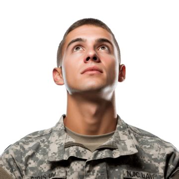 American Soldier Looking Up, American, Soldier, Looking Up PNG Transparent Image and Clipart for ...