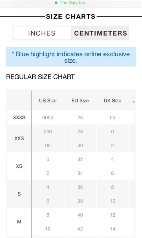 Share more than 130 gap trousers size guide best - camera.edu.vn