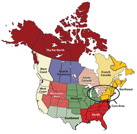 4.5: Regiones de Estados Unidos y Canadá - LibreTexts Español