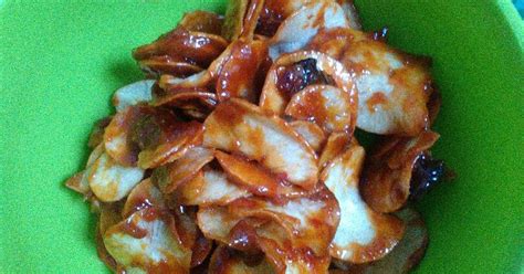 Resep keripik singkong pedas manis oleh memei - Cookpad