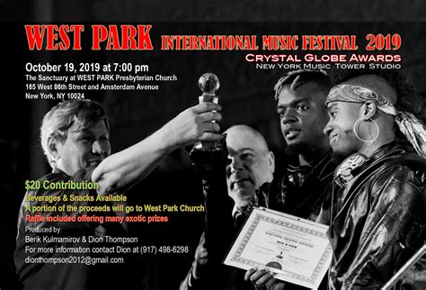 West Park International Music Festival!!! Saturday, October 19 at 7 PM ...