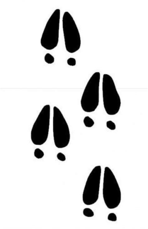 Moose Tracks Clipart - Free Clip Art Images #smallwoodcrafts | Hoof print, Free clip art, Deer ...