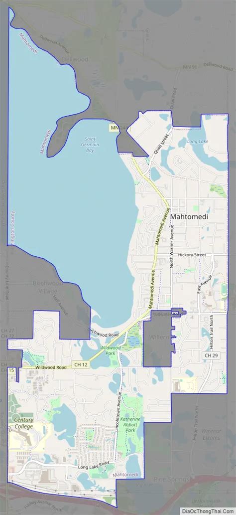 Map of Mahtomedi city