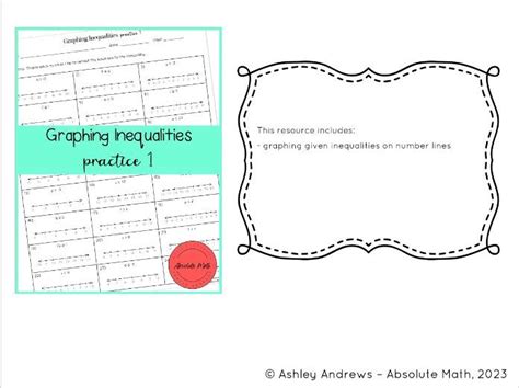 Graphing Inequalities Practice 1 | Teaching Resources