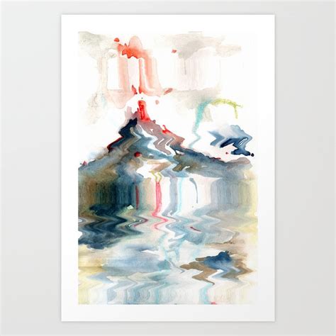 Volcano Art Print by Okti | Society6