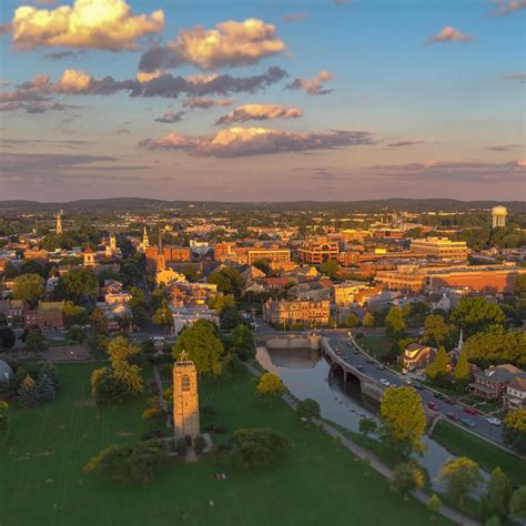 Frederick, Maryland, Baker Park aerial view.