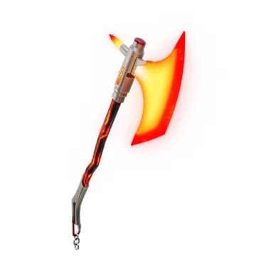 Fortnite Molten Max Axe Pickaxe - PNG, Styles, Pictures