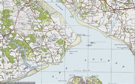 Historic Ordnance Survey Map of Calshot, 1919