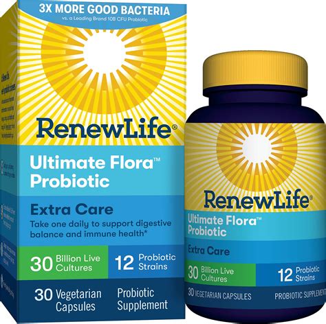 Renew Life Adult Probiotics 30 Billion CFU 12 Strains Men Woman 30 Caps ...