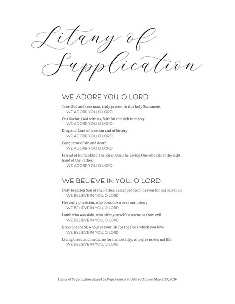 Prayer and Quiet Service Printable | Comcenter - Catholic Faith Forma…