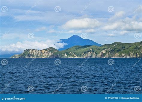 Volcano Tyatya.Kurily, Island Kunashir Stock Photo - Image of landmarks, outlines: 19639930