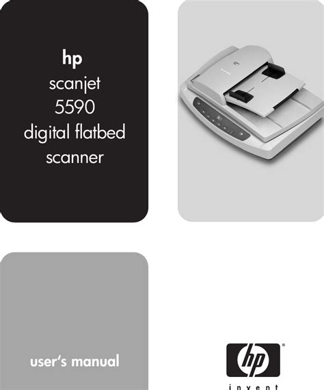 Hp Scanjet 5590 Scanner Users Manual Digital Flatbed Scanners User’s