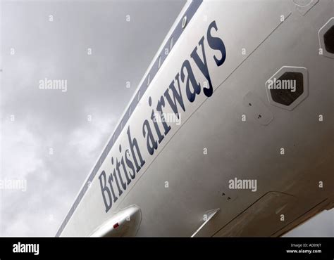 British Airways logo on Concorde fuselage Stock Photo - Alamy