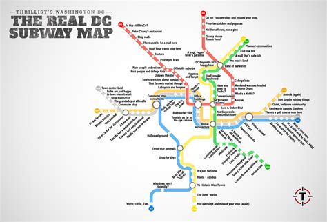 Thrillist's Real DC Metro Map : r/washingtondc