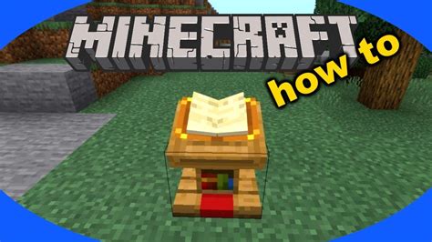 How to Craft and Use a Lectern in Minecraft - YouTube