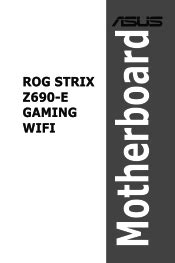 Asus ROG STRIX Z690-E GAMING WIFI Manual