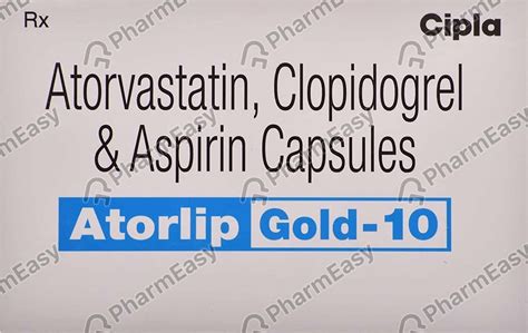 Atorlip Gold 10mg Strip Of 10 Capsules: Uses, Side Effects, Price ...