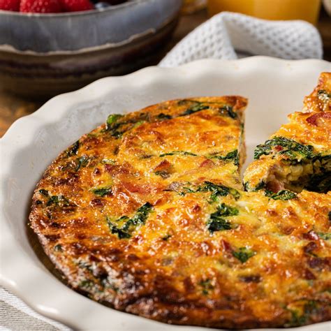 Bacon & Spinach Crustless Quiche | Gourmet Garden