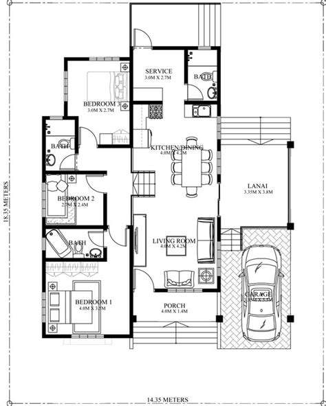 Althea – Elevated Bungalow House Design | Pinoy ePlans