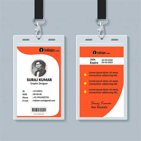 013 Student Id Card Design Template Psd Free Download pertaining to Template For Id Card Free ...