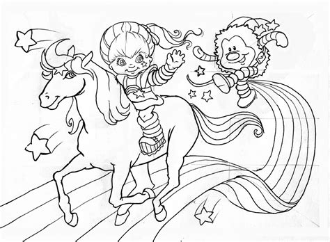 Rainbow brite coloring pages to download and print for free