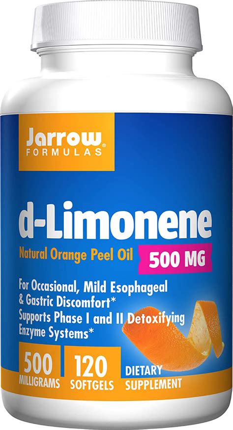 d-Limonene Natural Orange Peel Oil 500 mg, 120 Softgels | Nutrition ...