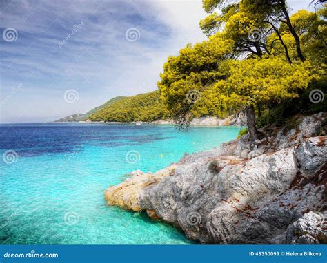 Azure Sea Water Coast stock image. Image of nature, water - 48350099