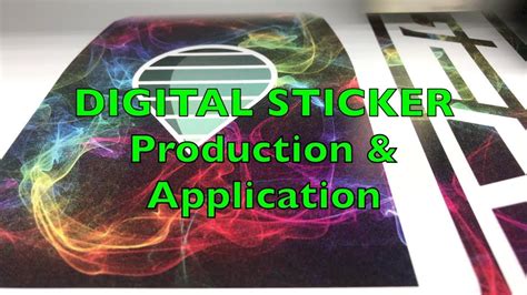 Digital Sticker Production and Application - YouTube