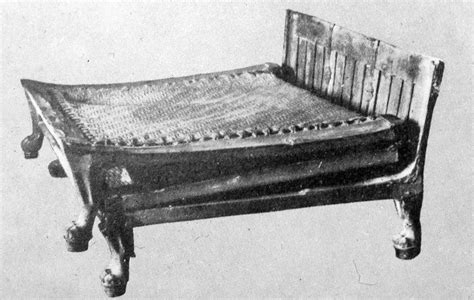 Ancient Egyptian Bed: The legs of some beds were carved to look like ...