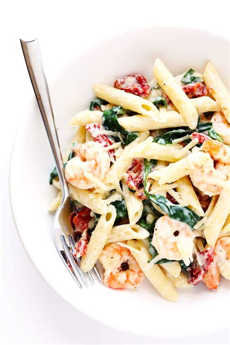 shrimp sun dried tomatoes spinach pasta recipe