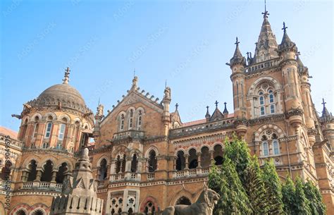 Chhatrapati Shivaji Terminus railway station, Mumbai, India Stock Photo ...